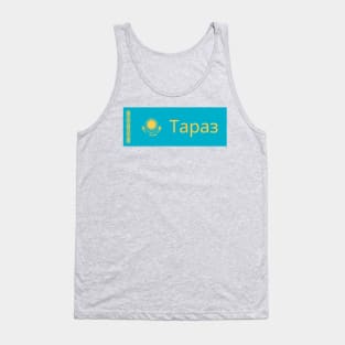 Taraz City in Kazakhstan Flag Tank Top